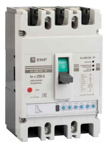 Выключатель автоматический ВА-99М  400/400А 3P 65кА с электронным расцепителем PROxima | код. mccb99-400-400me | EKF 